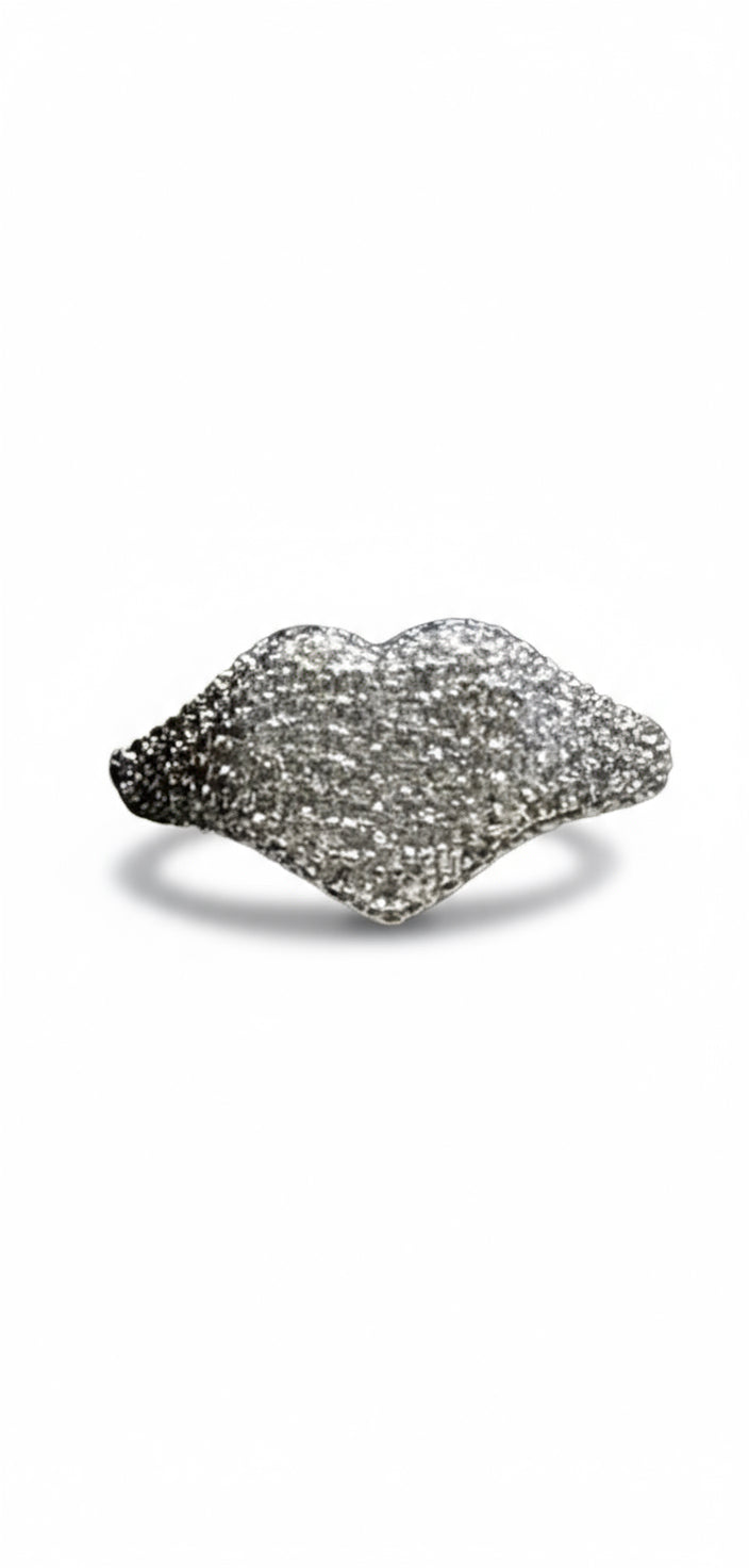 ANELLO CUORE LUMINOSO IN STRASS