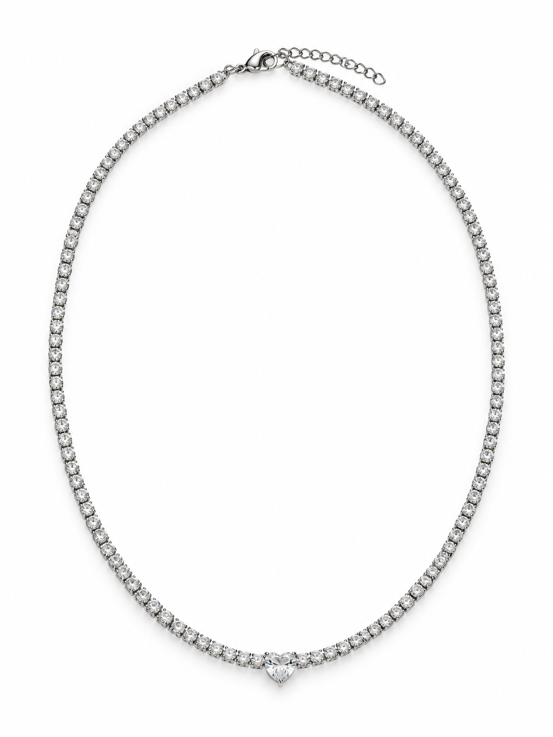 COLLANA TENNIS CUORE