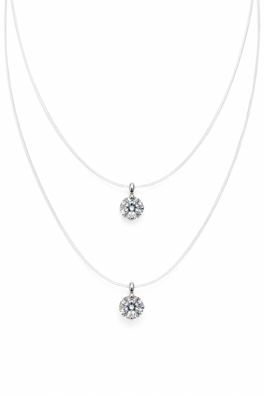 COLLANA PUNTO LUCE TRASPARENTE