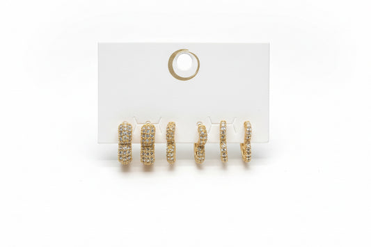 ORECCHINI STRASS LOVE