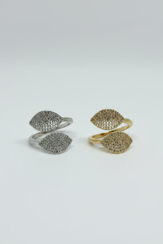 ANELLO DOPPIA FOGLIA