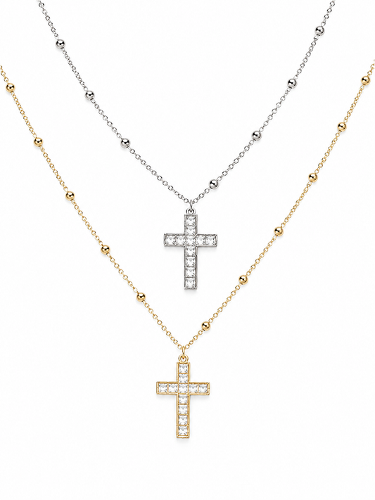 COLLANA CROCE SWAROVSKI