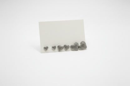 SET ORECCHINI CUORI