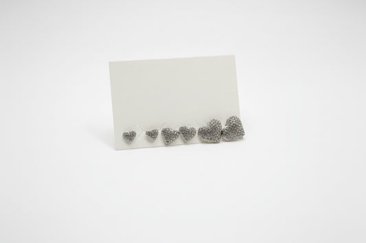 SET ORECCHINI CUORI