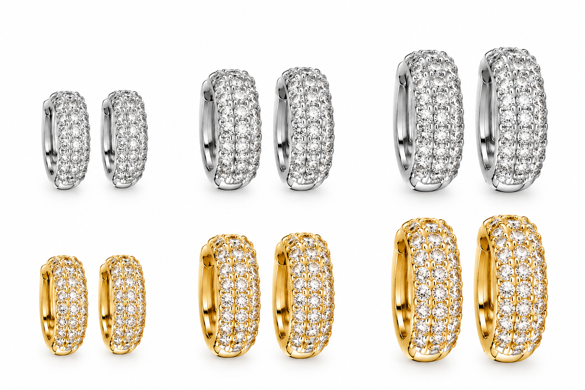 ORECCHINI CERCHIO STRASS