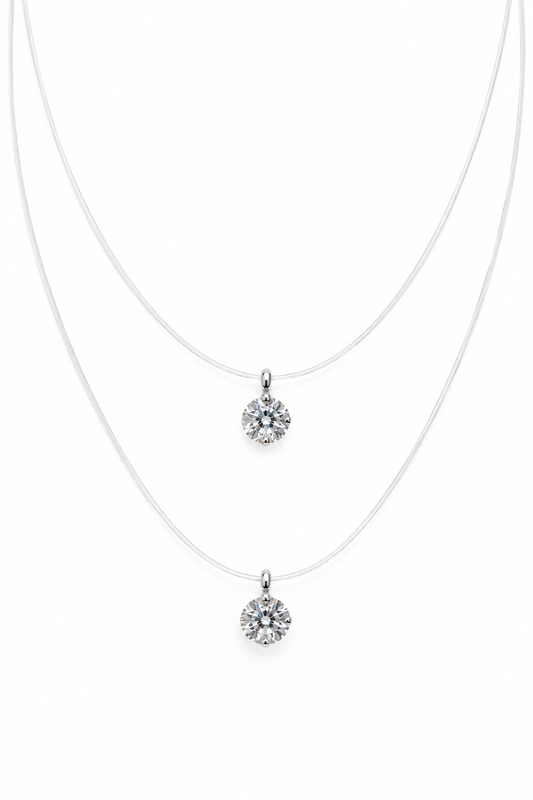 COLLANA PUNTO LUCE TRASPARENTE