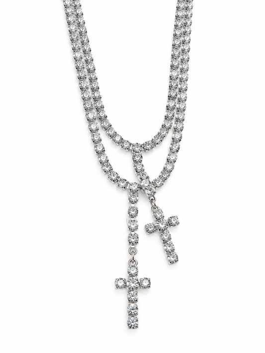COLLANA CROCE DOPPIA