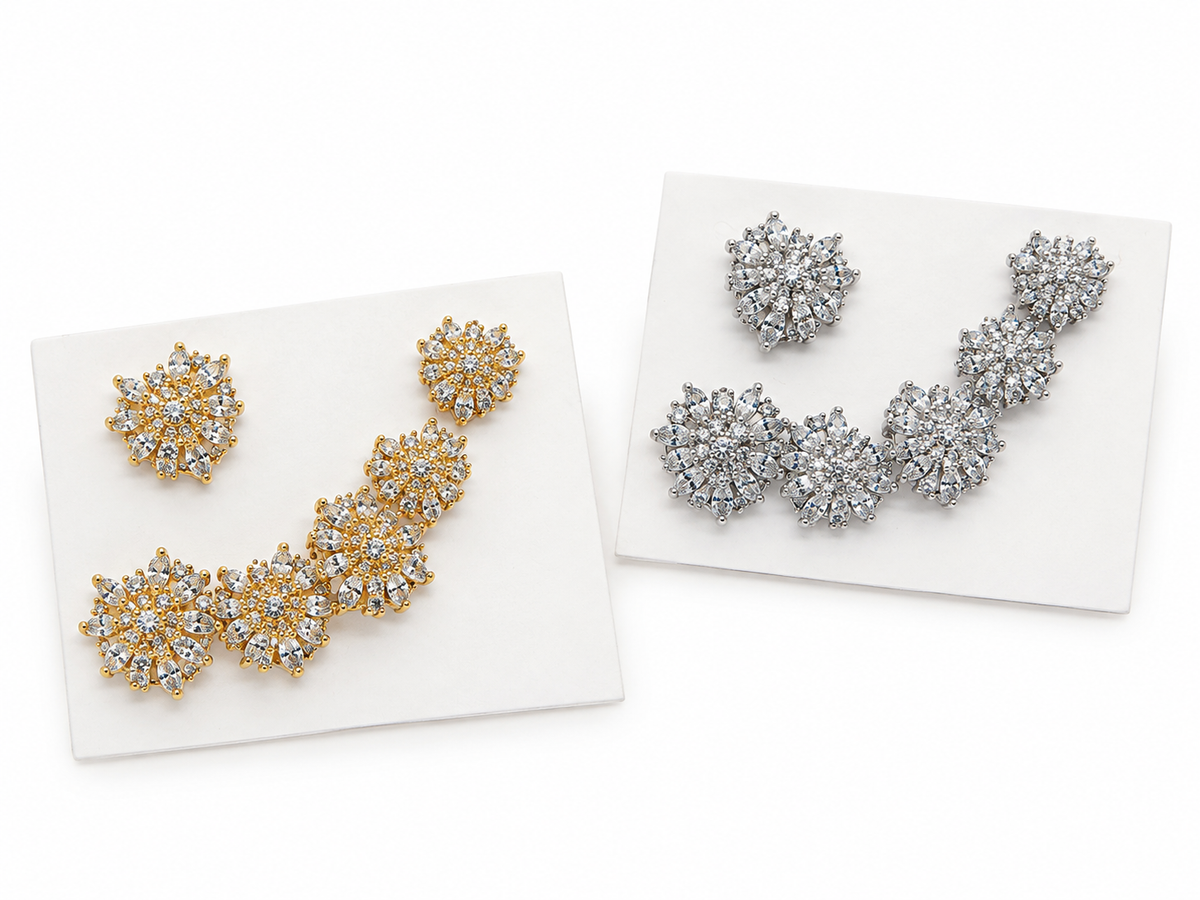 ORECCHINI CUORE STRASS