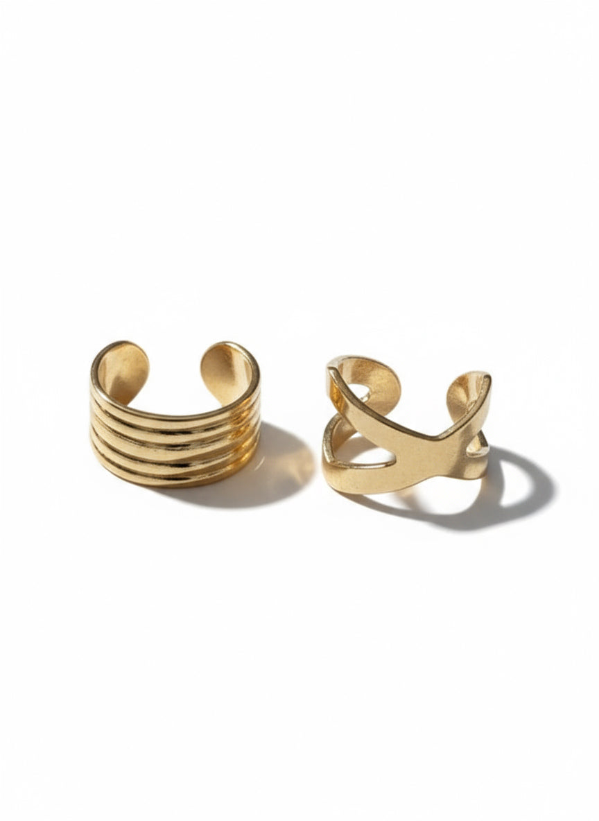 SET EAR CUFF INCROCIO