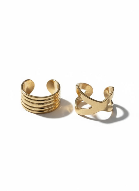 SET EAR CUFF INCROCIO