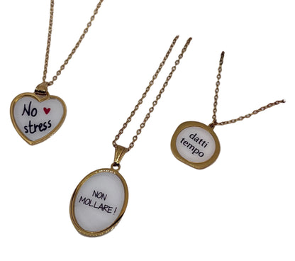 COLLANA CON FRASI