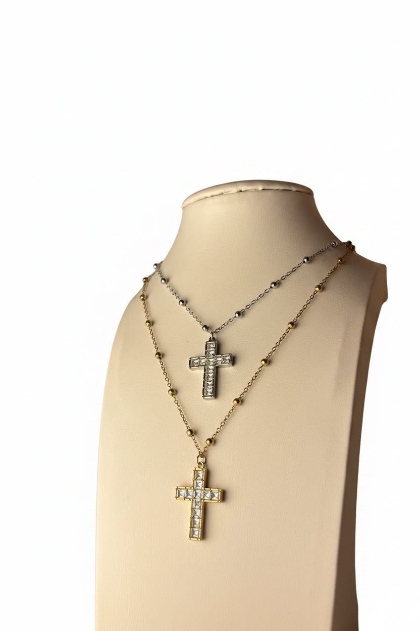 COLLANA CROCE SWAROVSKI